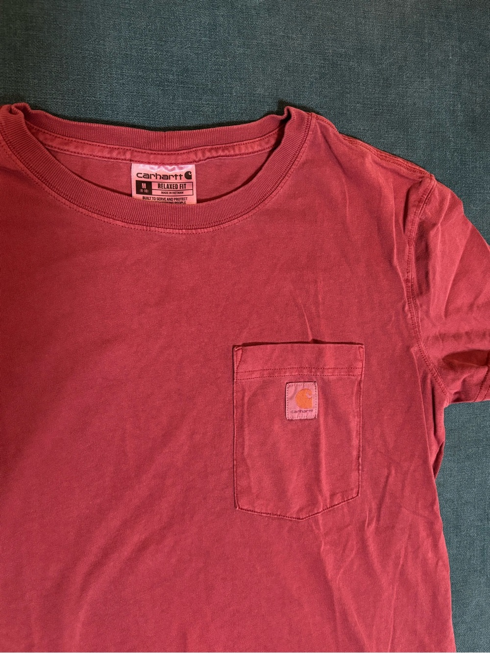 Carhartt Men's Pocket T-Shirt - Deep Red